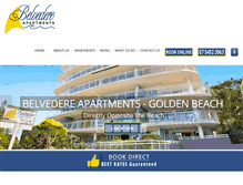 Tablet Screenshot of belvedere-apartments.com.au